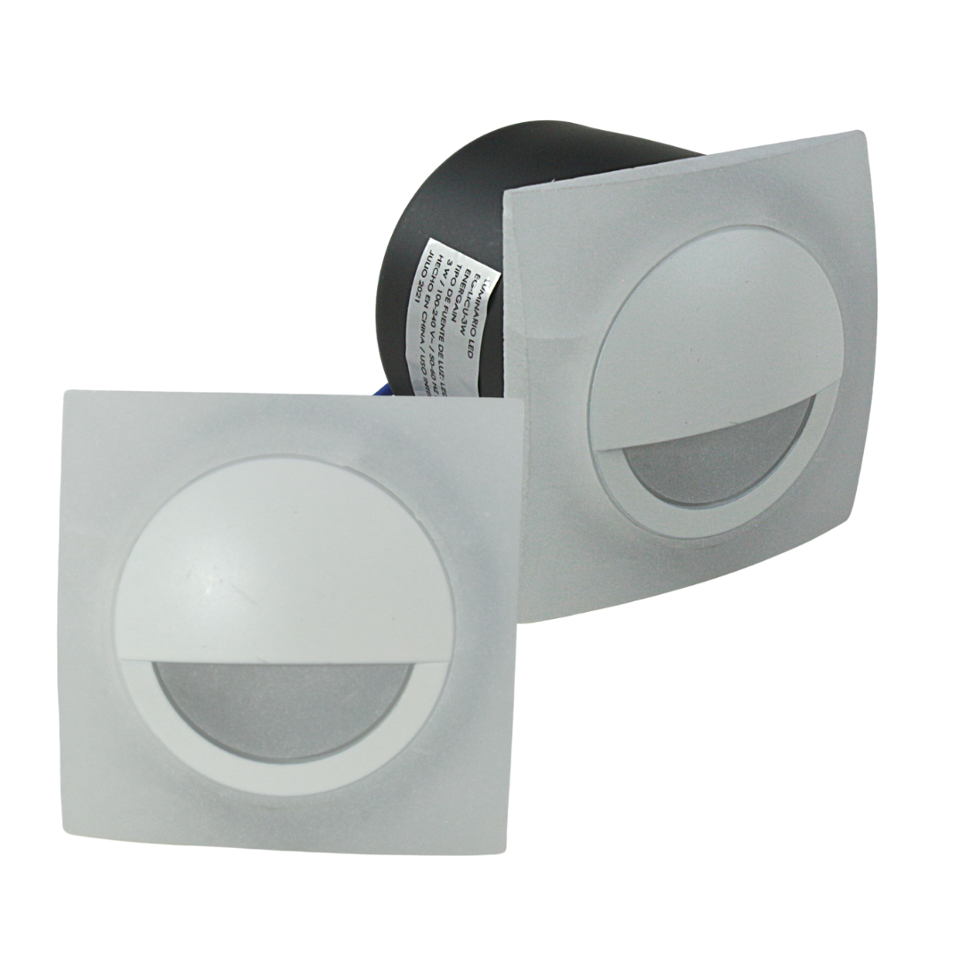 Arbotante LED Empotrable 3W Blanco Cálido — imagen 1