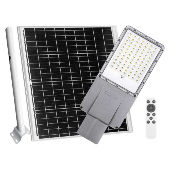 Luminaria Solar LED Suburbana ASL-003 | Alumbrado Público con Panel Externo — imagen 1