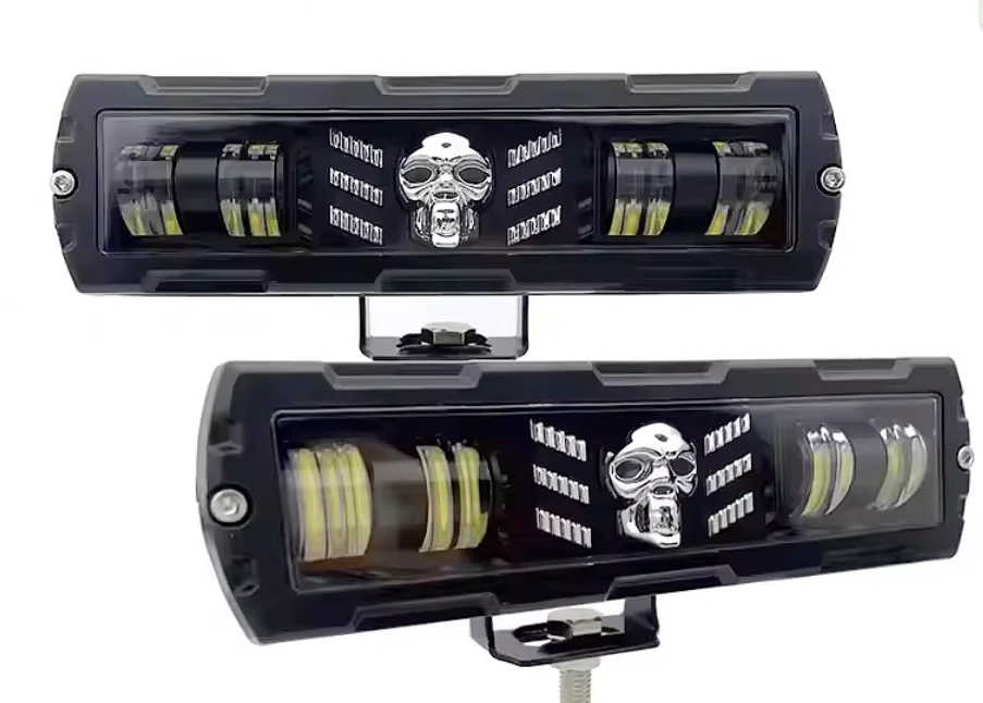 Barritas Slim- IOL- Par de Barritas Craneo 4 leds 9-30 v - 40w - 15.5 cm de largo - 5.5 cm alto