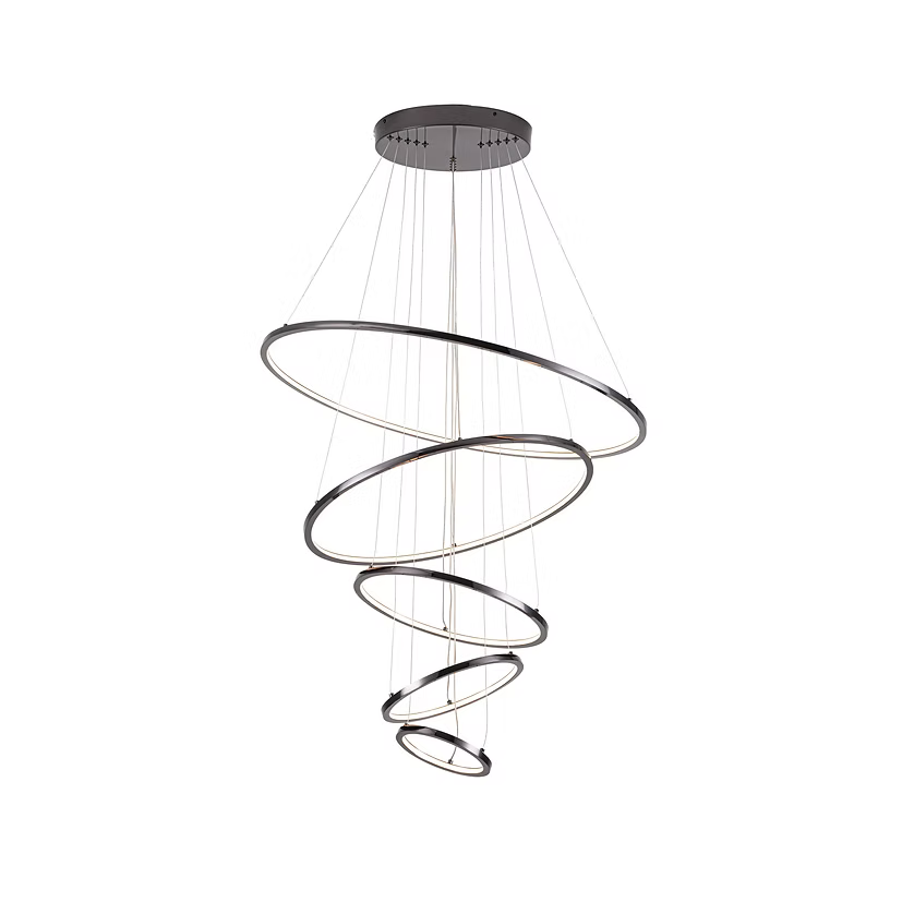 Candil LED Colgante Moderno para Doble Altura con Control — imagen 1
