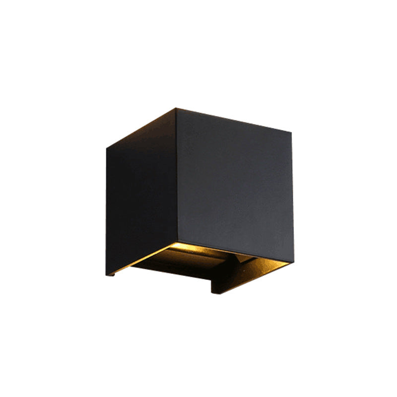 Lámpara Decorativa Led Cubica Luz Calida Bidireccional — imagen 1