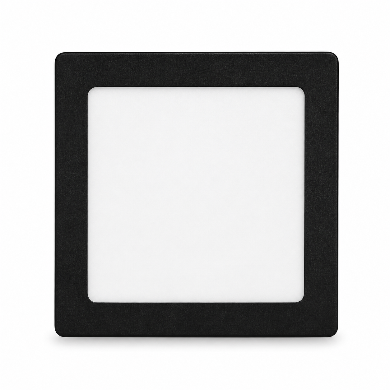Luminario LED Cuadrado de Sobreponer 12W Negro Luz Fría 6500K — imagen 1