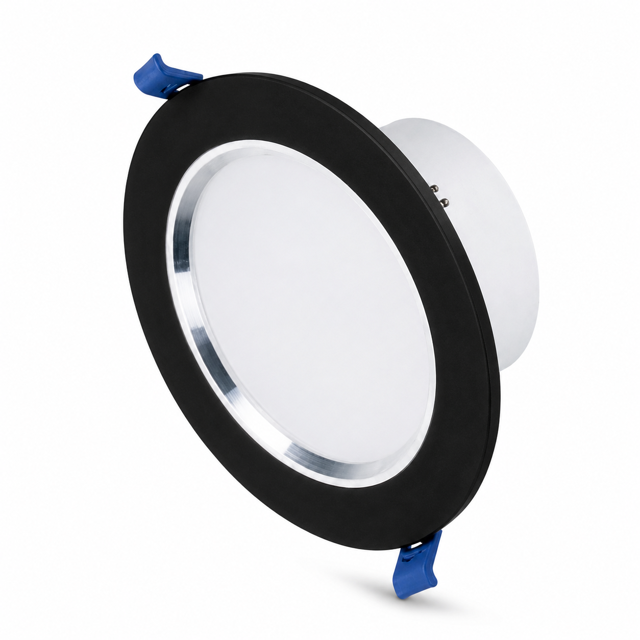 Empotrable LED Downlight 7W Negro con Aro Satín para Interior Luz Blanca — imagen 1