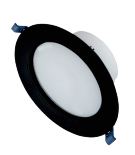 Empotrable LED Downlight 12W 6500K Negro para Interiores — imagen 1