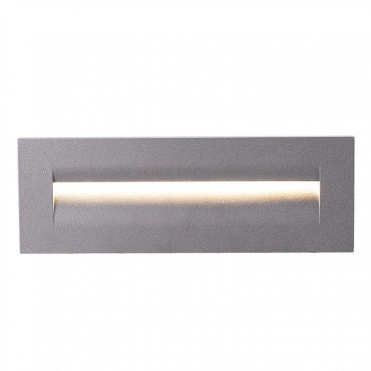 Luminario LED empotrable 8.5W gris IP65 para muro — imagen 1