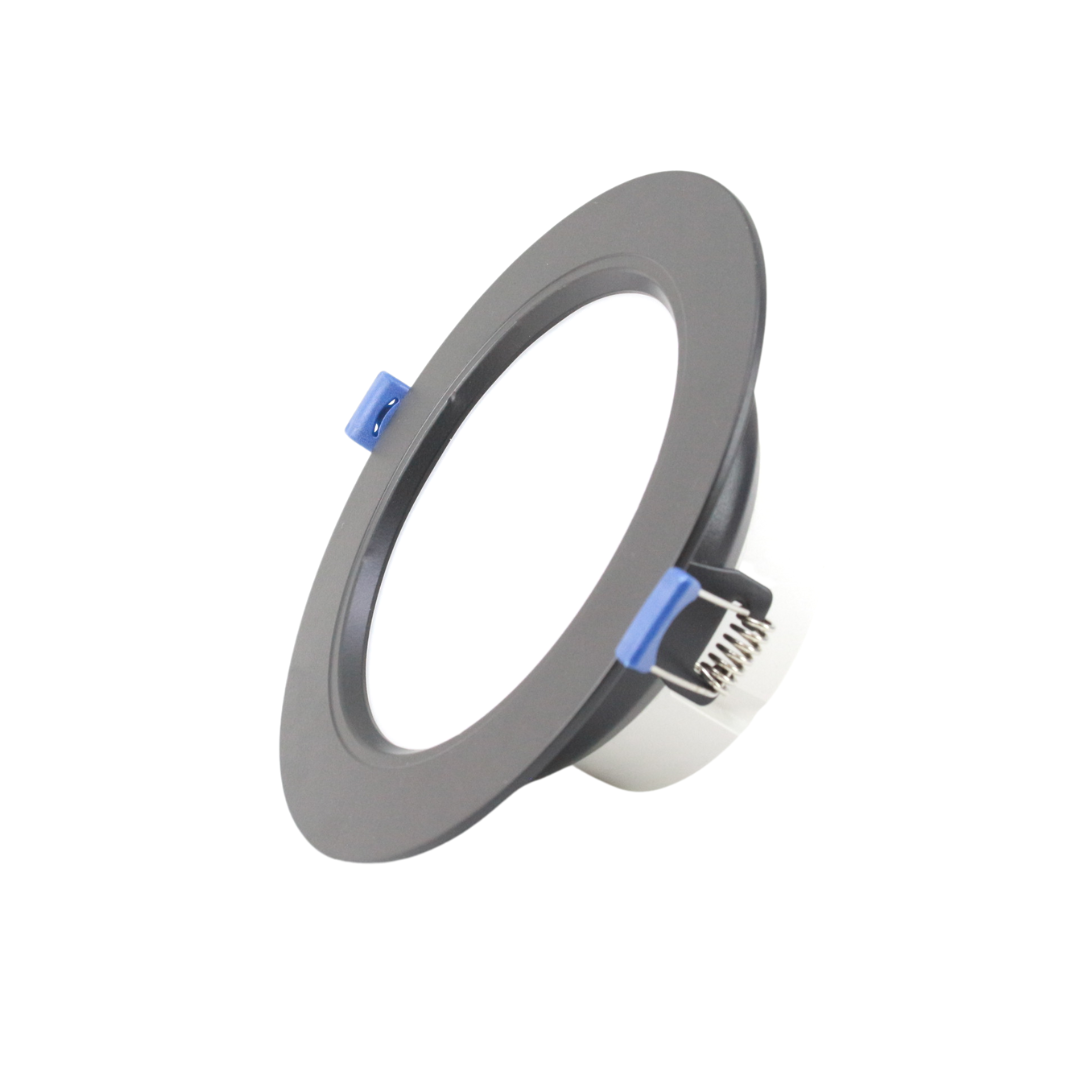 Lámpara LED Empotrable 12w Spot Plafón Negro — imagen 1