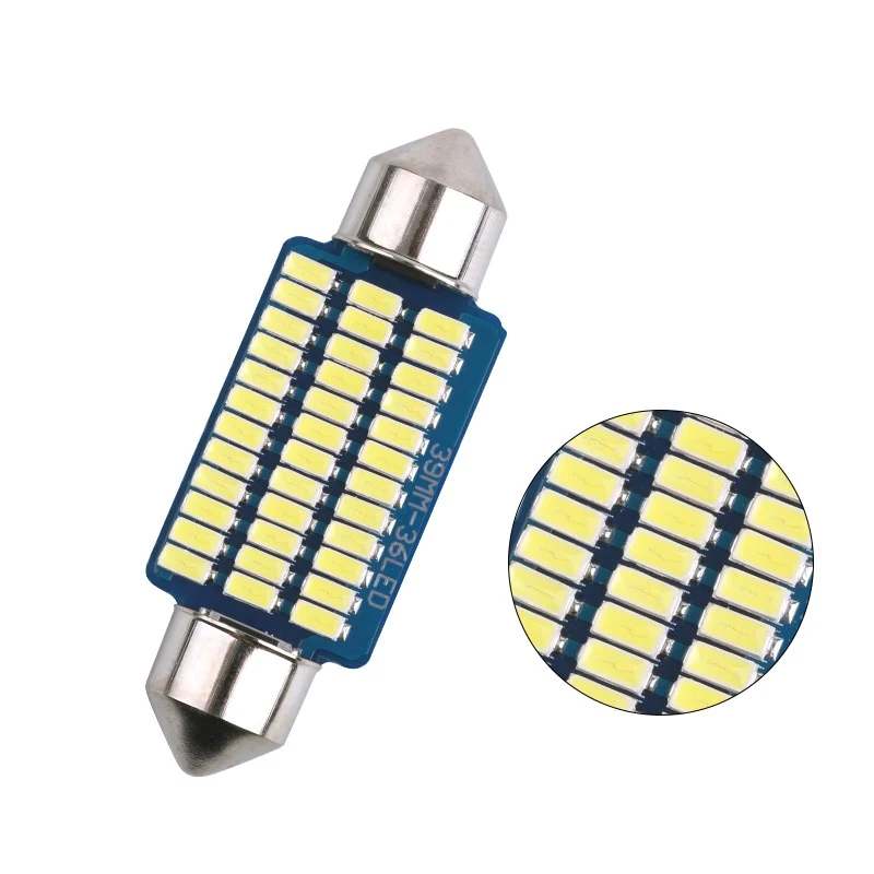 Foco Automotriz LED S1-39MM-3014-36LED CANBUS – Luz White
