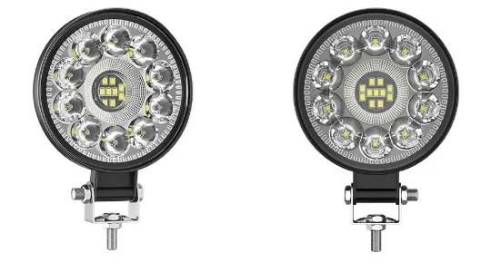 Juego de Faros Redondos 3" 21 leds Luz Blanca