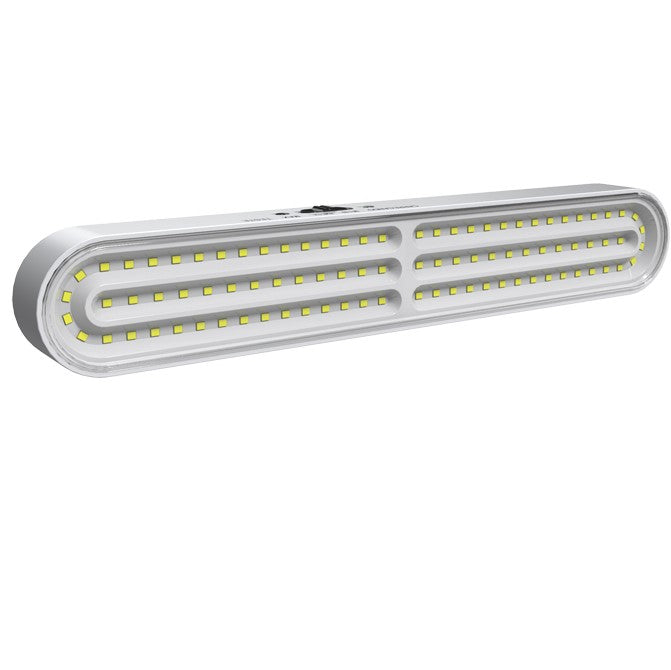 Lámpara de Emergencia Ovalada Blanca LED 90pzas — imagen 1