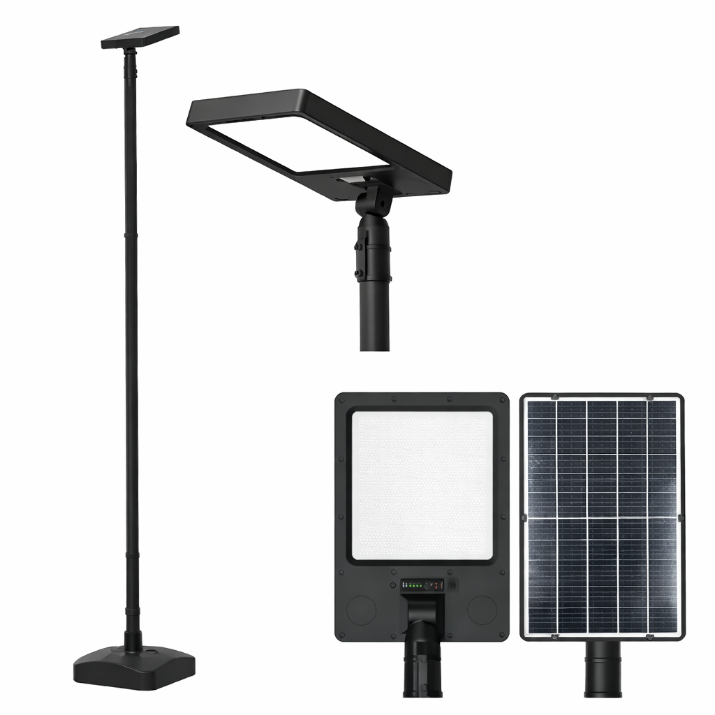 Luminaria Solar All in One con Poste IP65 2500 lm — imagen 1