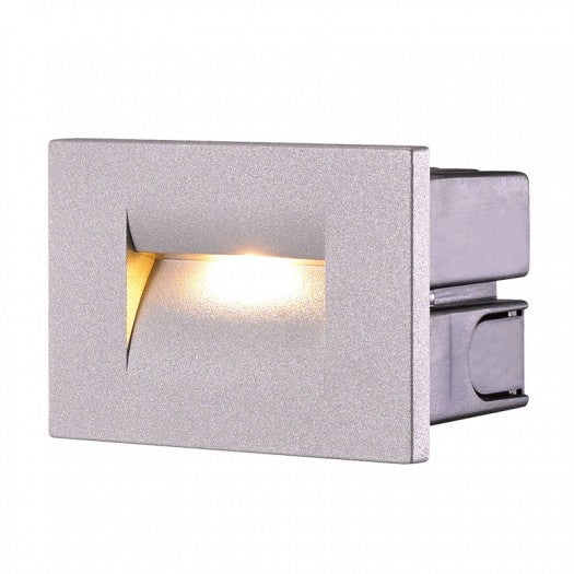 Luminario LED empotrable 3.6W gris IP65 para muro — imagen 1