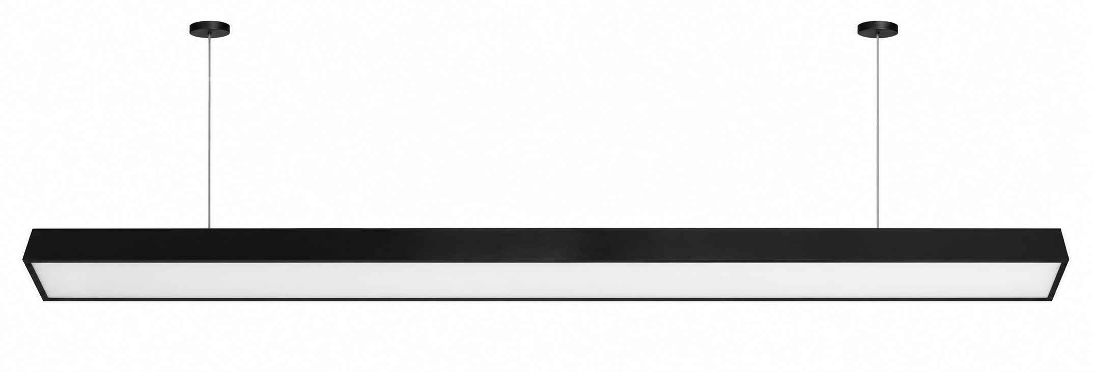 Luminario LED Lineal para Oficina 36W Luz Blanca Neutra IP40 Negro — imagen 1