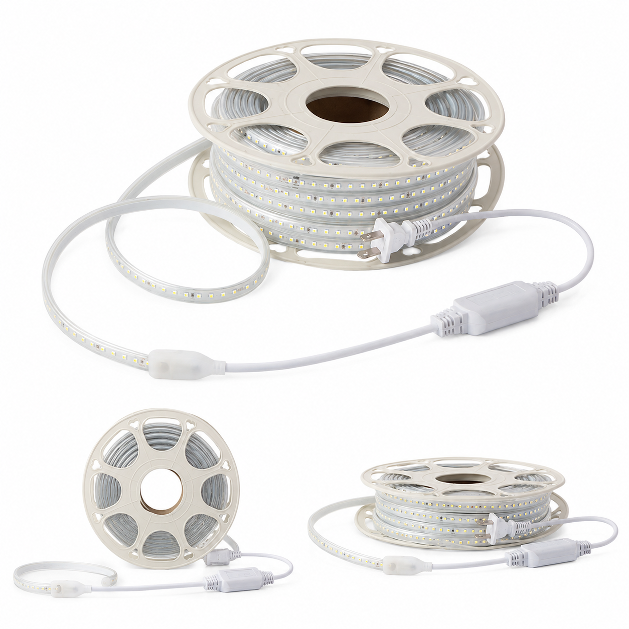 Manguera Doble LED Azul 25m 150W IP65 para Exterior — imagen 1