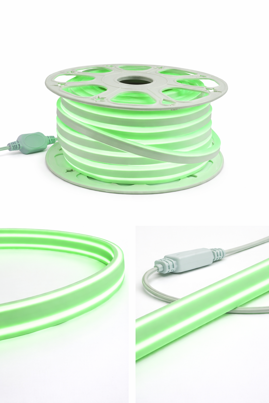 Manguera Neón LED Verde IP65 127V Rollo 25m — imagen 1