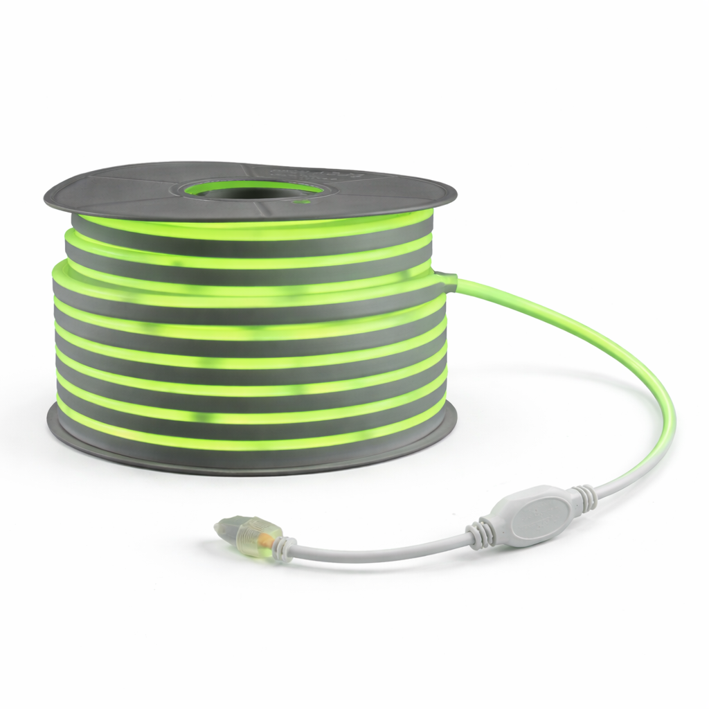 Manguera Neón LED Verde 50m Exterior IP66 127V Flexible — imagen 1