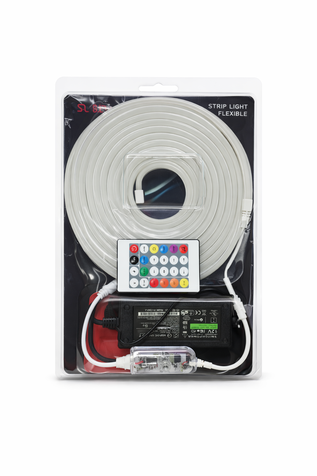 Tira LED Néon Pixel RGB 5 m con Control y Adaptador — imagen 1