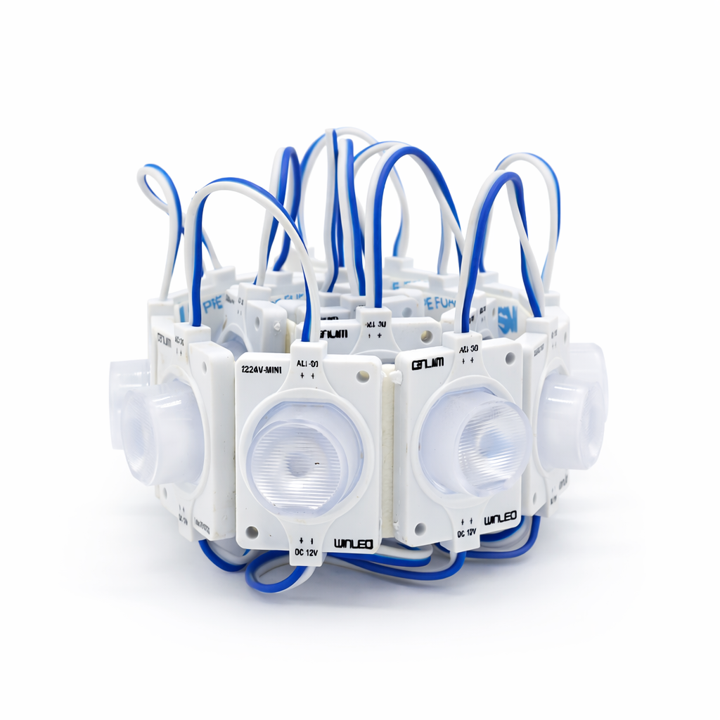 MÓDULO SUPER LED CON ÓPTICA EXTERIOR AZUL 1.4W — imagen 1