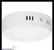 Panel LED Redondo de Sobreponer Luz Cálida 6 W — imagen 1