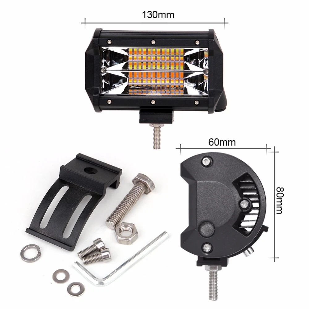 Par de Barritas LED 72w New Generetion Dual-Strobe 12-36V