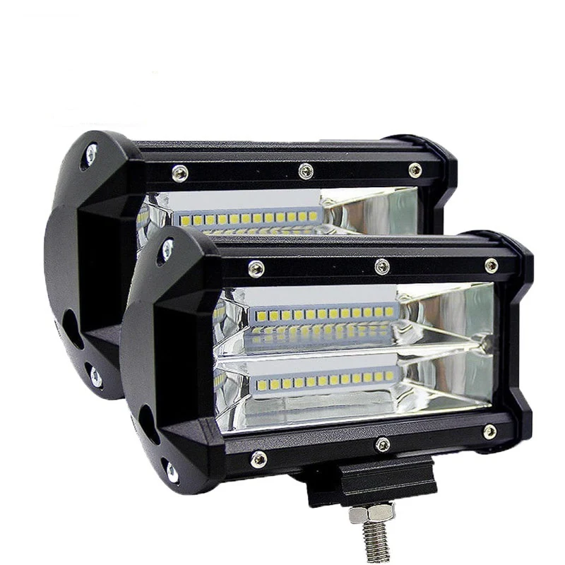 Par de Barritas LED Recta 13 cm 72w con Strobo
