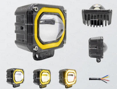 PAR DE FAROS DE LEDS 4LEDs CREE LEDS 9-30V 40W