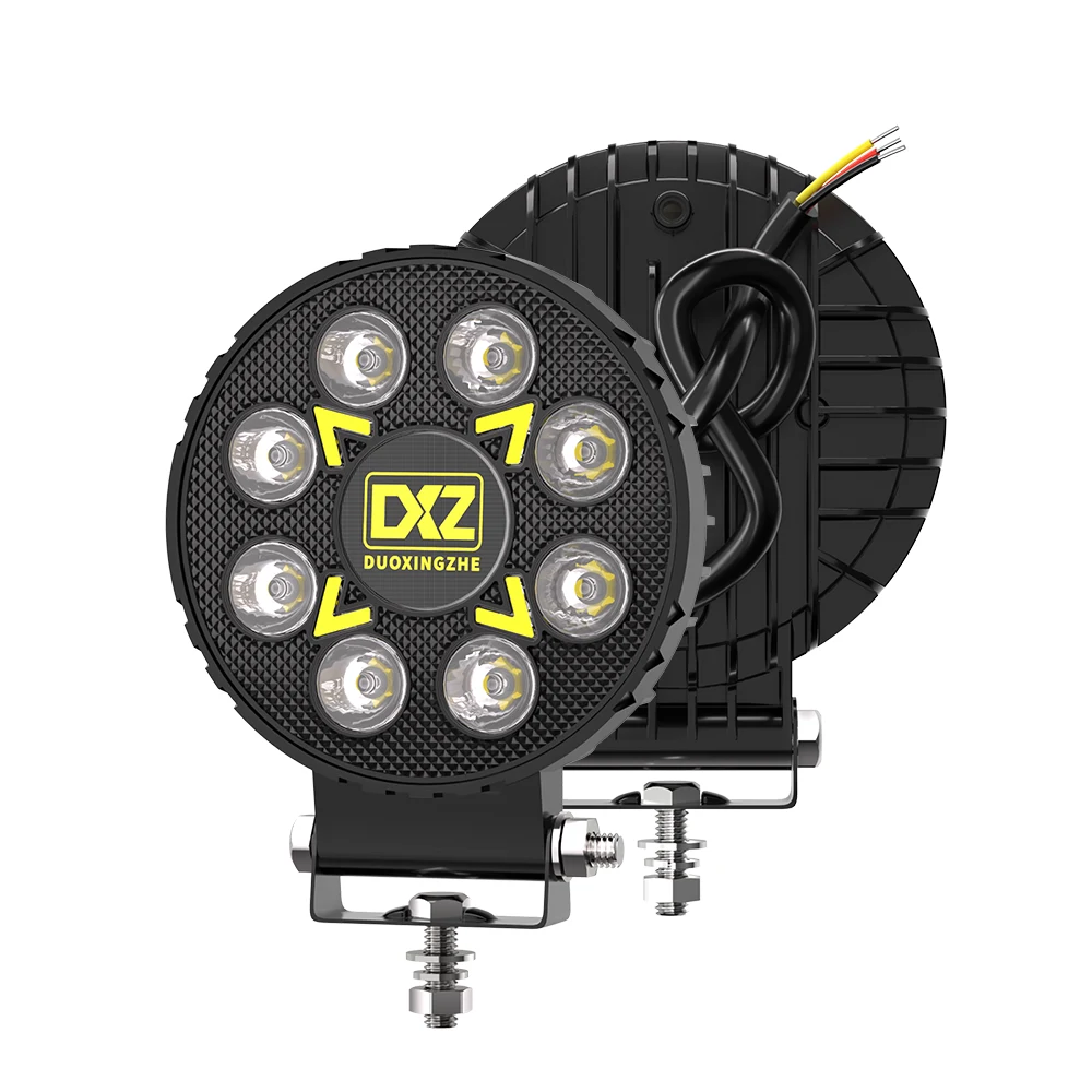 Par de Faros LED automotriz 16W 4” – Luz Blanca 6000K