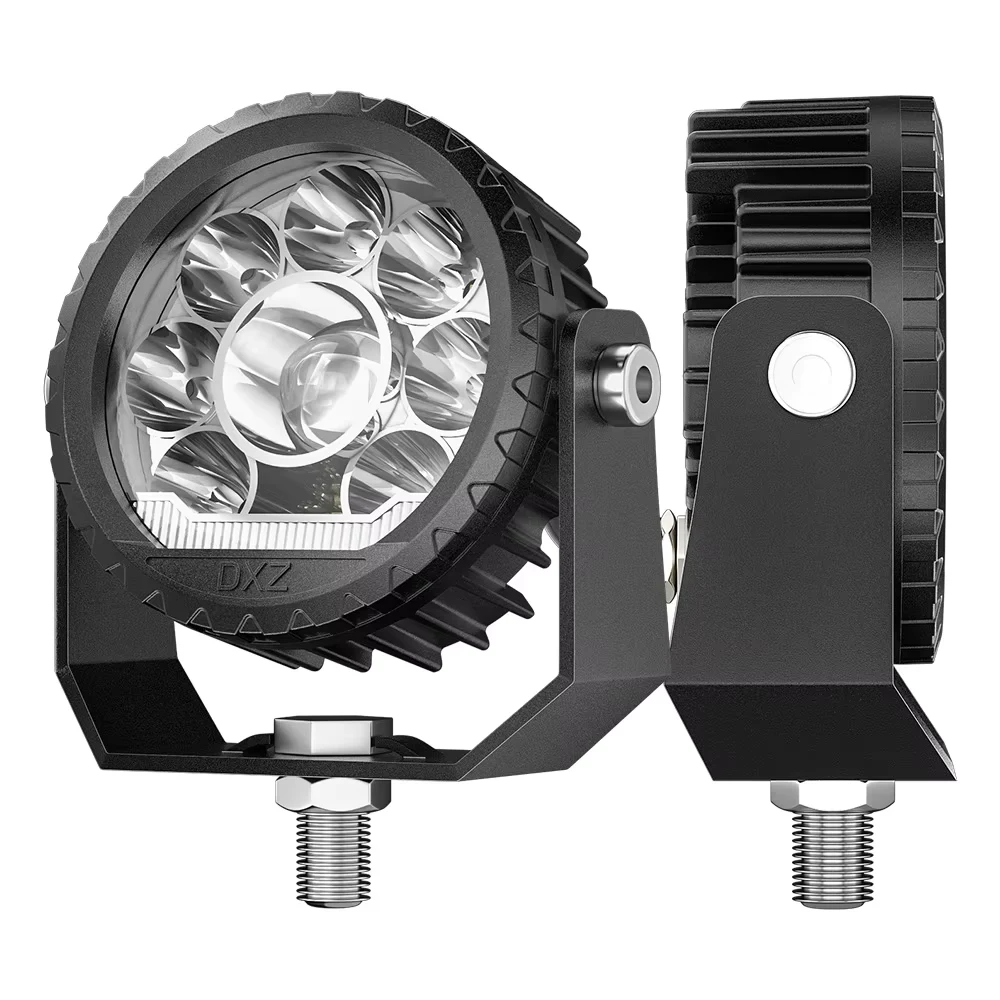 Par de Faros LED automotriz 28W – Luz Blanca 6000K / DRL Ámbar