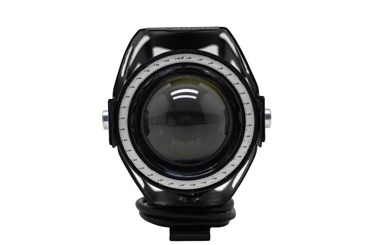Par de Faros LED Black-Transformers Aro Azul 3