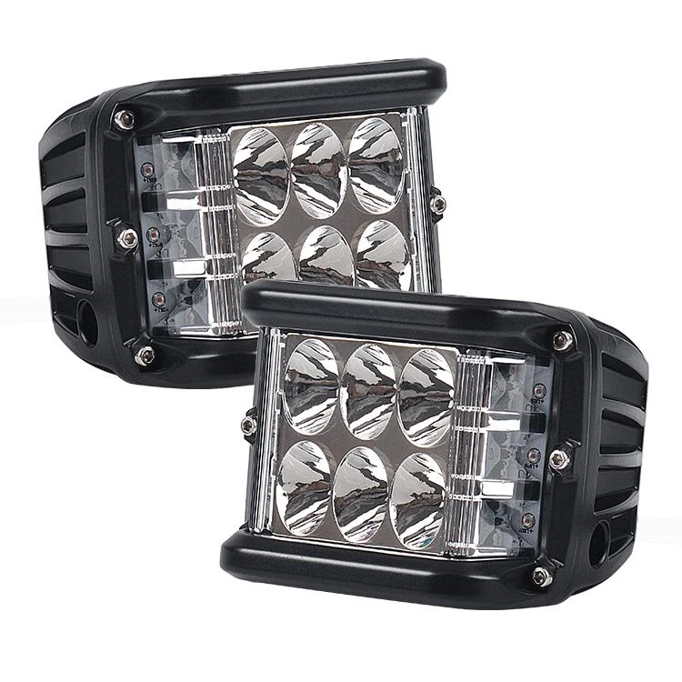 Par de Faros LED Off-Road 60w Señaleros Emergencia Blanco
