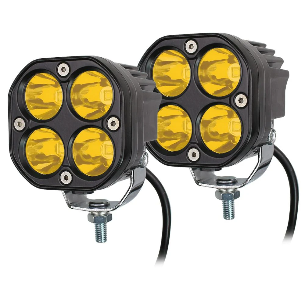 Par de Faros LED Off-Road Dually-X 40W FIJO+STROBES Amber