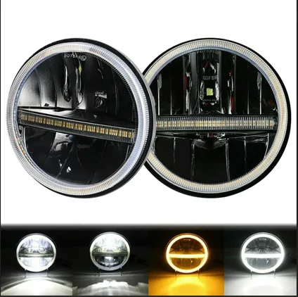 Par de Faros LED Unidades Delanteras 7" Dual Color