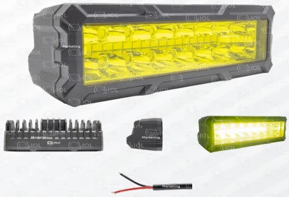 PAR DE FAROS LUZ AMARILLA 16LEDS CREE LEDS 9-30V 80W