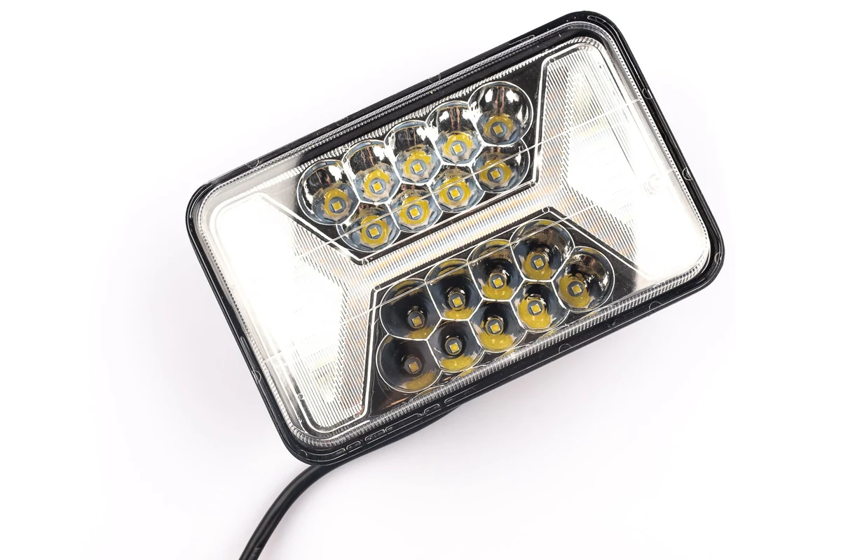 Par de Unidad LED Chaparra Aro de Ãngel H Amber + Strobos