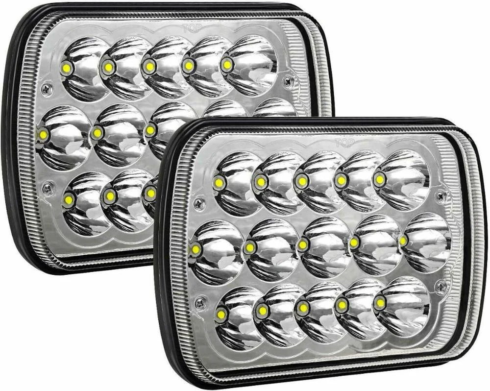 Par de Unidad LED Cuadrada 7" Best Seller (T bajas)