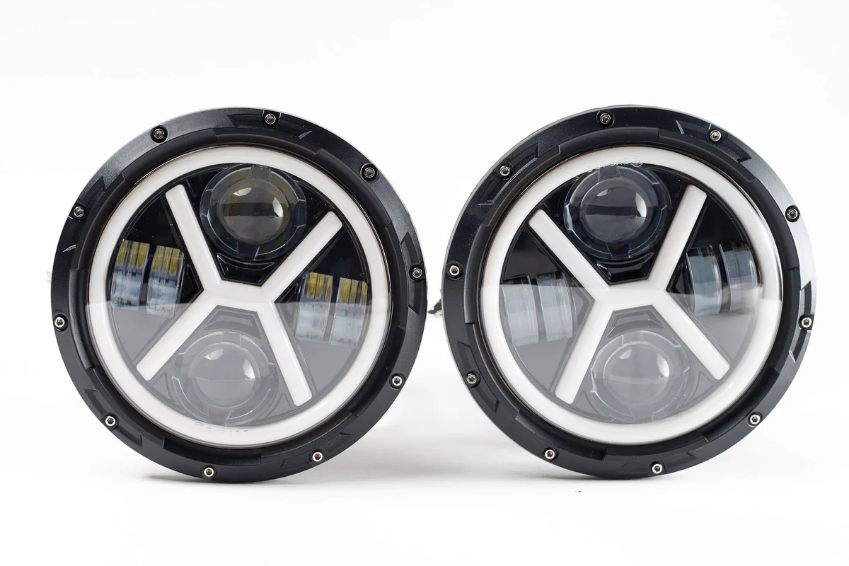 Par de Unidad LED Delantera 7  75w X Mistery Dual