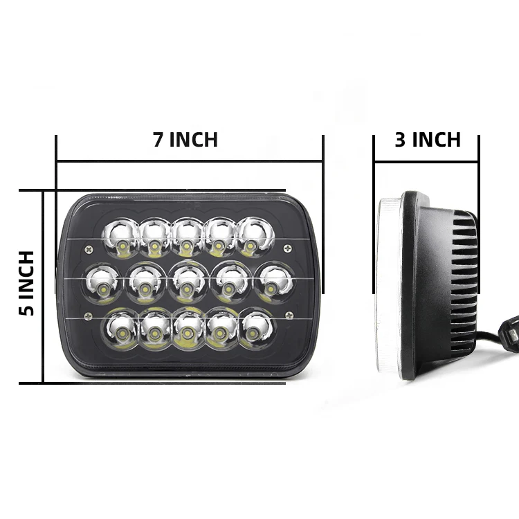 Par de Unidad LED Nissan 5X7 45W Black-Body
