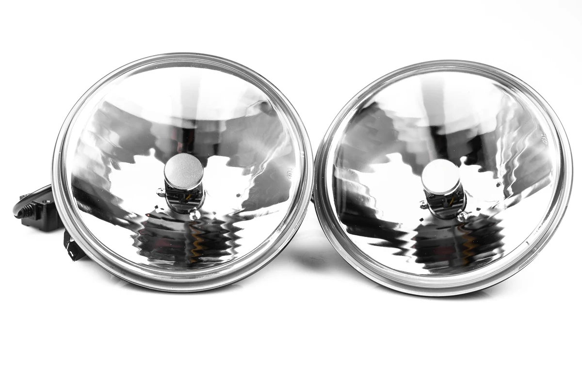 Par de Unidad Redonda Cristal Luxe con Bulbo LED 5.5