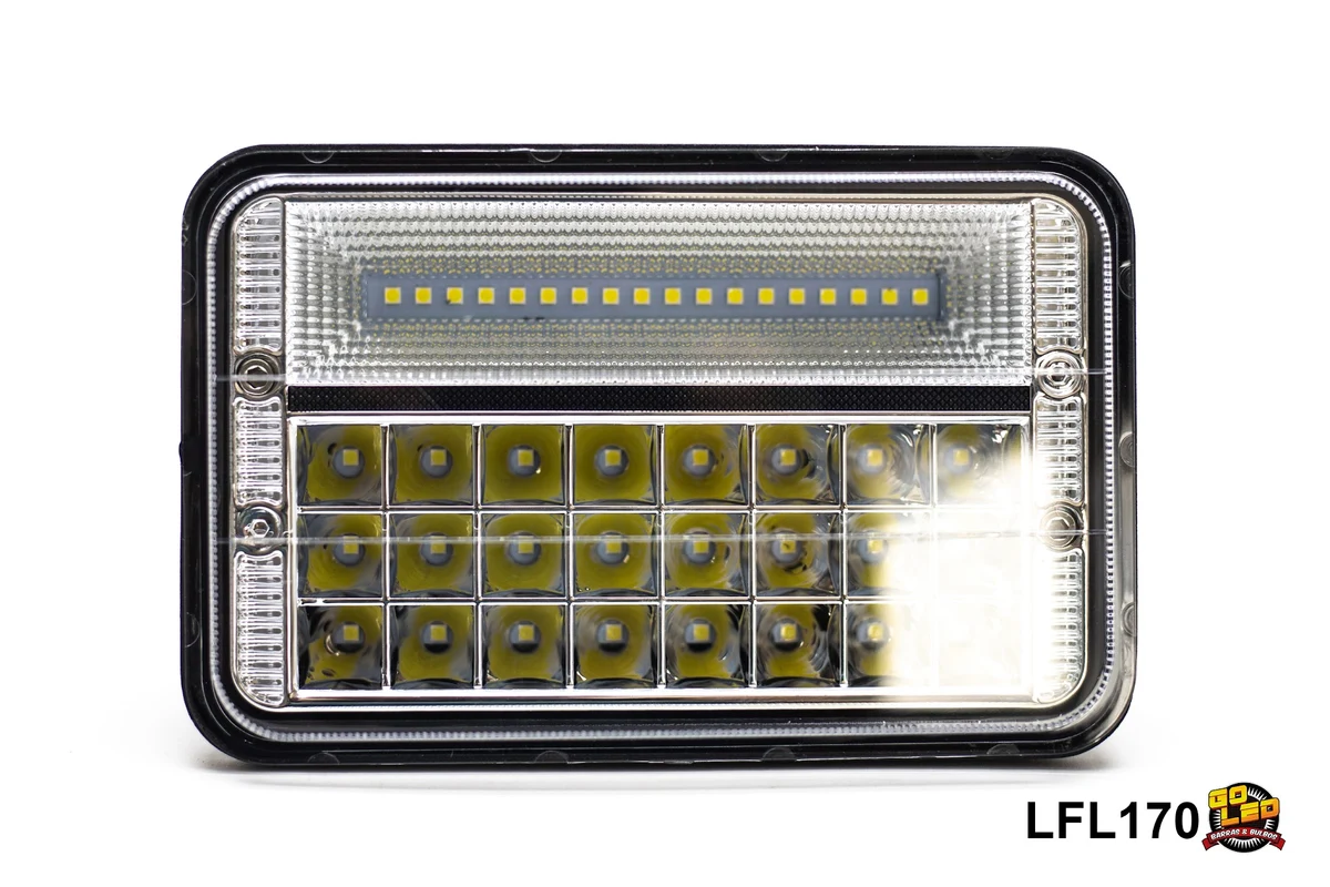 Par de Unidades Cuadradas 7x4 Chaparra Luxe 126w