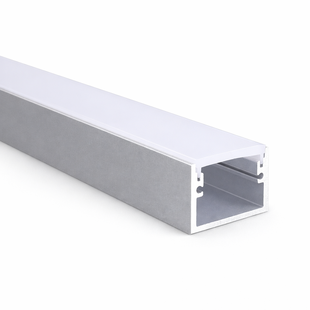 Perfil de Aluminio Empotrable 3m 3x2 cm LED — imagen 1