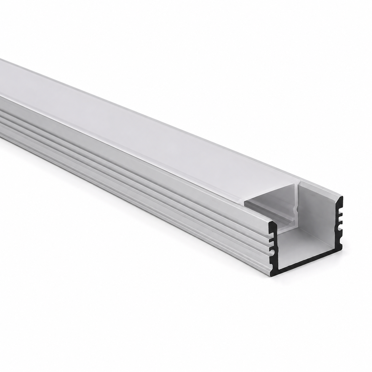 Perfil de Aluminio Empotrable para Tira LED 3 m — imagen 1
