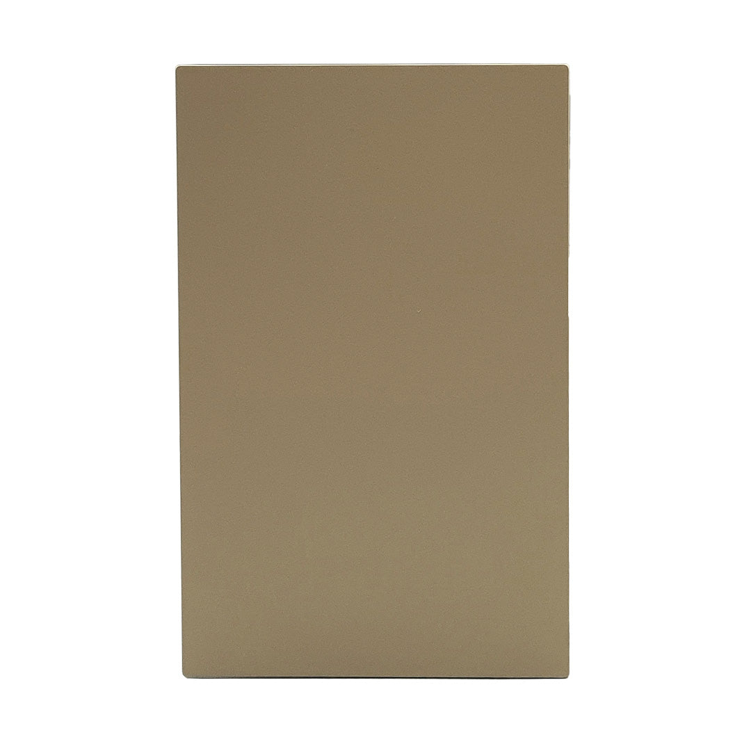 Placa Apagador Luxury 1 Interruptor 3 Vías Color Oro — imagen 1