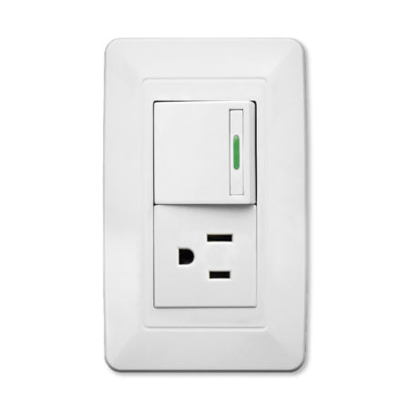 Placa Contacto y Apagador 3 Vías Blanco WPL-305 — imagen 1