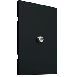 Placa Contacto Coaxial TV Negro Luxury APL-610 — imagen 1