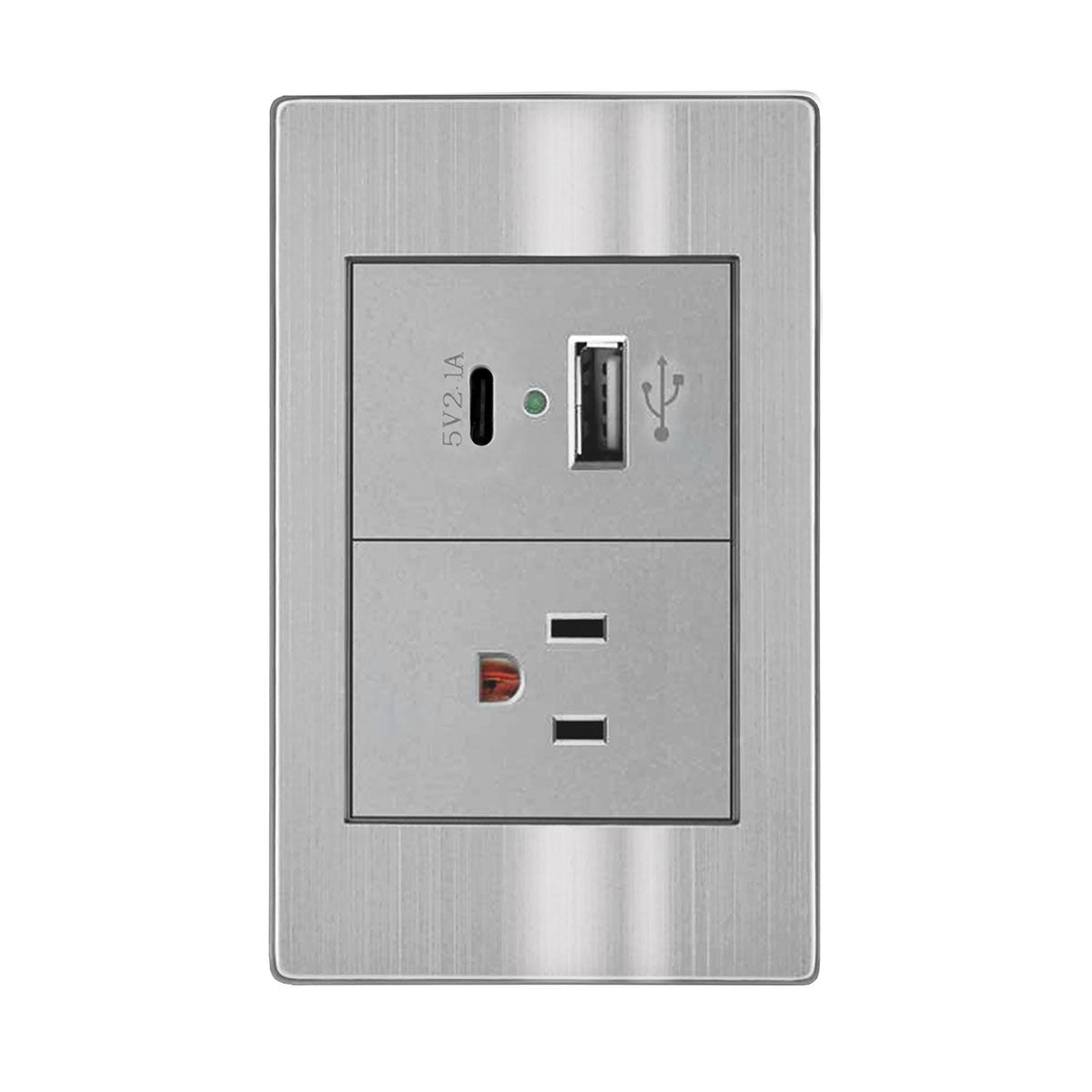 Placa de contacto y 2 salidas USB (Tipo A y Tipo B) — imagen 1