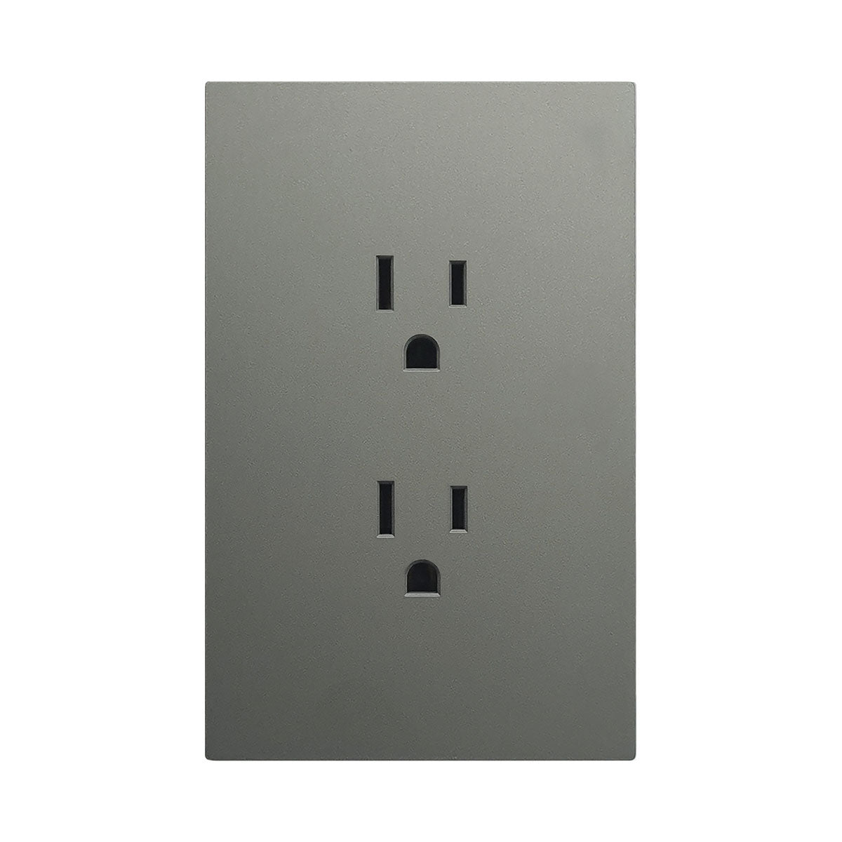 Placa Luxury de Contacto Doble - Color Gris Oxford para Uso Residencial y Comercial — imagen 1