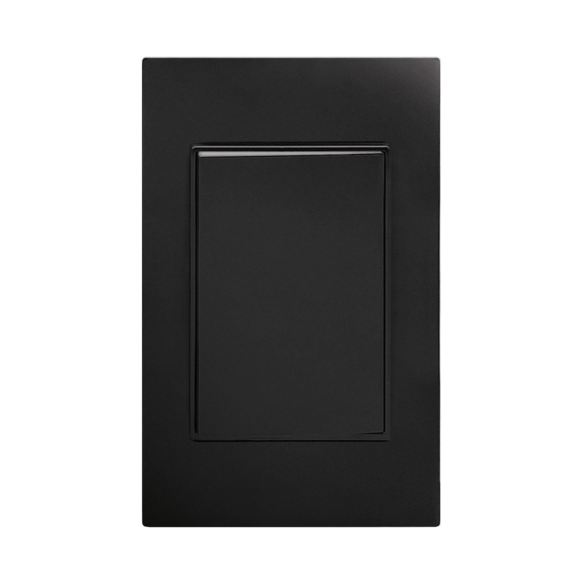 Placa Negra Apagador 1 Interruptor 3 Vías APL-301 — imagen 1