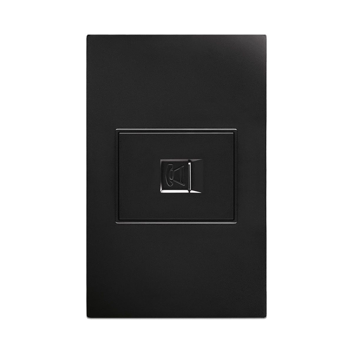 Placa Negra de Contacto Telefónico APL-308 Interior — imagen 1