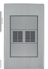 Placa zumbador acero inoxidable interior — imagen 1