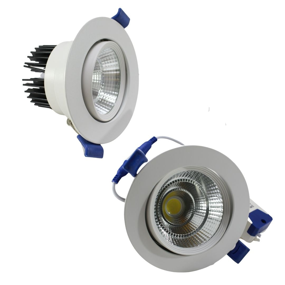 Plafón Empotrable Dirigible LED CB 10w blanco Luz Fría — imagen 1