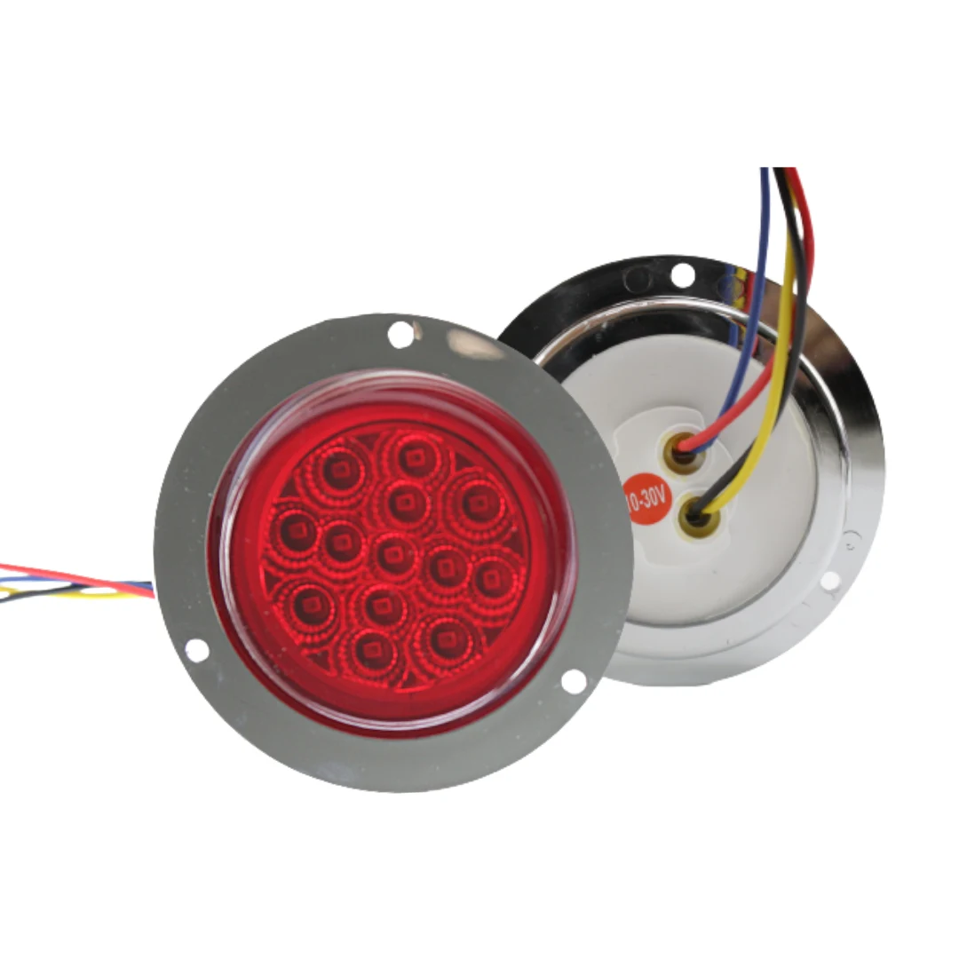 Plafón Redondo 13leds 2.8" Luz Rojo 3 Cables
